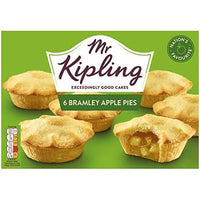 Mr Kipling Bramley Apple Pies 6pk HEAT SENSITIVE ITEM. PLEASE ADD ITEM 122942 TO THE ORDER TO TRY TO PROTECT CHOCOLATES FROM HEAT DAMAGE 280g