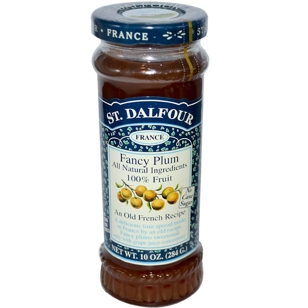 St Dalfour Plum Fruit Spread, An Old French Recipe 100% Fruit, No Cane Sugar. 284g