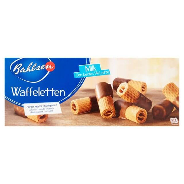 Bahlsen Waffeletten Milk Chocolate Wafer Roll Biscuits 100g