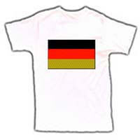 International Brands German Flag T Shirt White Adult Small 232g