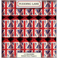Pudding Lane Christmas Crackers Retro Union Jack Flag 12 X 12.5 Inch 476g