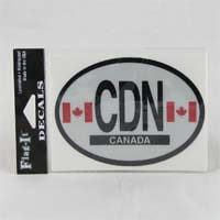 International Brands Decal Canada Oval Shape Reflective and Waterproof 10g