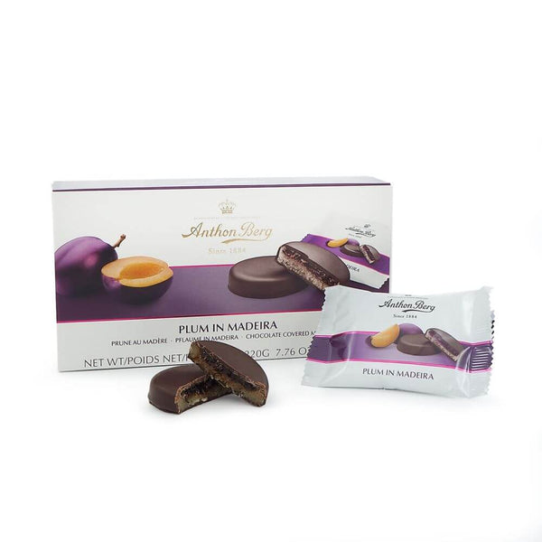 Anthon Berg Plum in Madeira Chocolate Marzipan 220g