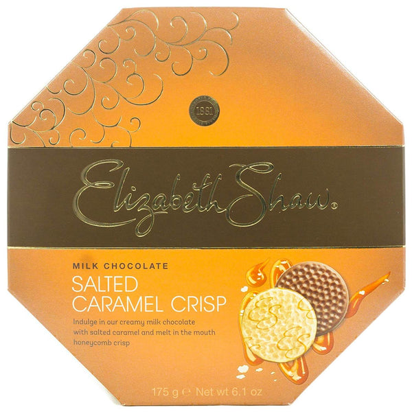 Elizabeth Shaw Crisp Milk Chocolate Salted Caramel (HEAT SENSITIVE ITEM - PLEASE ADD A THERMAL BOX TO YOUR ORDER TO PROTECT YOUR ITEMS 162g