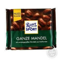 Ritter Sport Milk Chocolate With Whole Almonds 100g