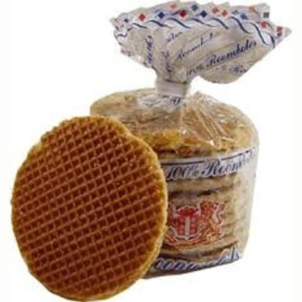Verwey Stroop Waffles, Syrup Waffles with Butter Filling (Pack of 8) 250g