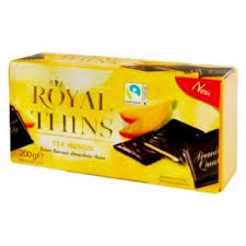 Boehme Royal Thins Mango Dark Chocolate 200g