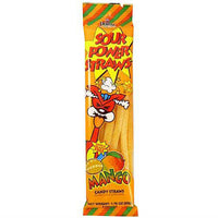 Dorval Mango Flavor Sour Power Straws, Mango Candy Straws 50g