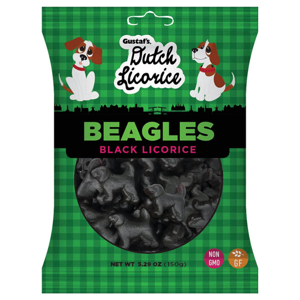 Gustafs Beagles Licorice, Black Liquorice 150g