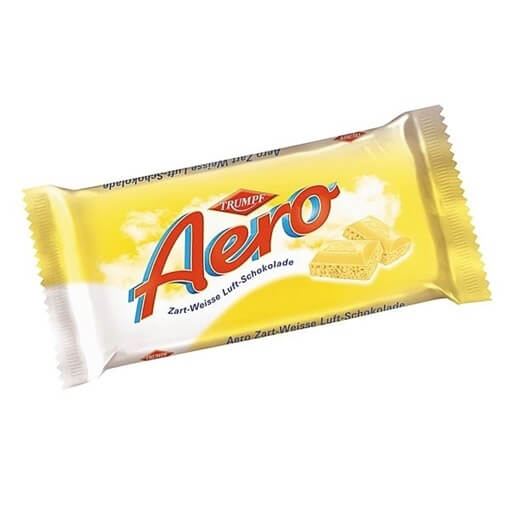 Trumpf Aero White Chocolate Bar  HEAT SENSITIVE ITEM. PLEASE ADD ITEM 122942 TO THE ORDER TO TRY TO PROTECT CHOCOLATES FROM HEAT DAMAGE. 100g
