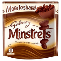 Mars Galaxy Minstrels More To Share Pouch  HEAT SENSITIVE ITEM. PLEASE ADD ITEM 122942 TO THE ORDER TO TRY TO PROTECT CHOCOLATES FROM HEAT DAMAGE. 195g