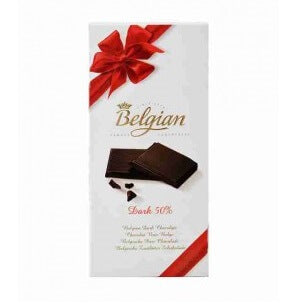 The Belgian 50% Dark Chocolate Bar (HEAT SENSITIVE ITEM - PLEASE ADD A THERMAL BOX TO YOUR ORDER TO PROTECT YOUR ITEMS 100g