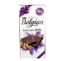The Belgian 90% Extra Dark Chocolate Bar 100g