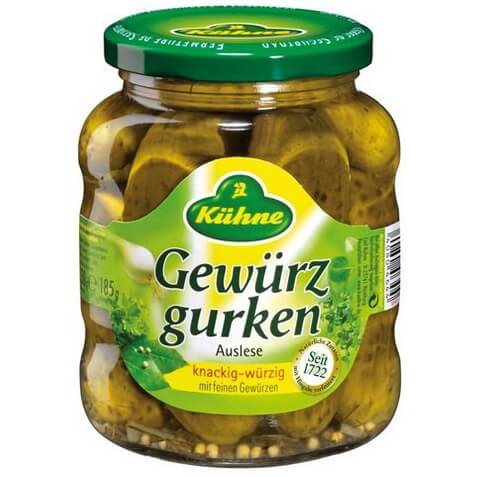 Kuehne Spicy Cucumbers 670g