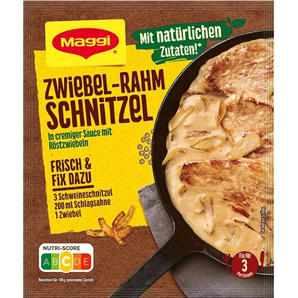 Maggi  Fix Schnitzel Onion Cream Sauce 20 Pieces 33g