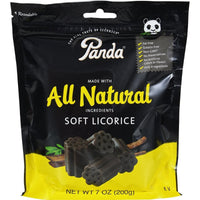 Panda All Natural Black Soft Licorice Bag 200g