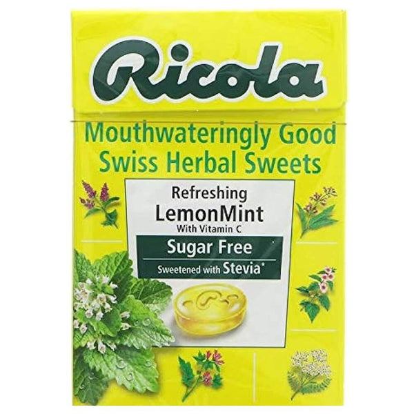 Ricola Lemon and Mint Sugar Free Box 45g