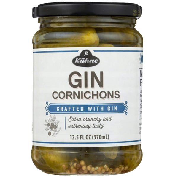 Kuhne Gin Infused Cornichons 411g