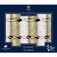 Tom Smith Christmas Crackers Gold Luxury Foliage 6 x 8" 140g