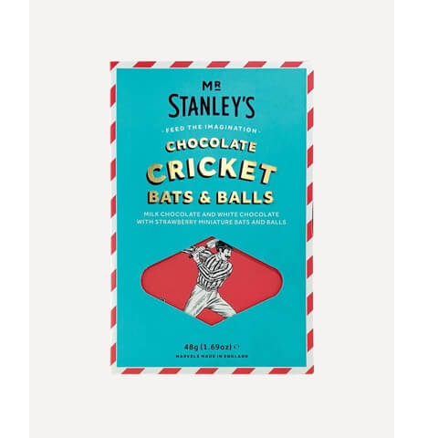 Mr Stanleys Chocolate Cricket Bat and Balls 48g