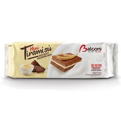 Balconi Minis Tiramisu Filling 10 Pieces 300g