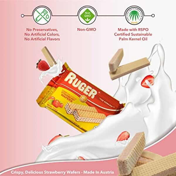 Ruger Austrian Strawberry Wafers 60g