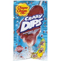 Chupa Chups Crazy Dip Cola Popping Candy Lollipop 14g