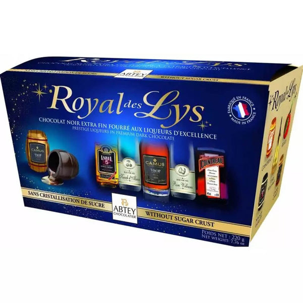 Abtey Ballotin Royal Des Lys Asst Liqueurs Filled Chococolates 17Pc 220g