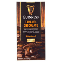 Guinness Caramel Chocolate Bar  HEAT SENSITIVE ITEM. PLEASE ADD ITEM 122942 TO THE ORDER TO TRY TO PROTECT CHOCOLATES FROM HEAT DAMAGE. 90g