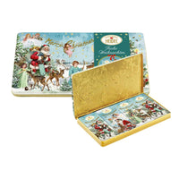 Heidel Christmas Angels Deco Tin with Milk Chocolate Bars 120g