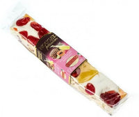 BEST BY MARCH 2025: Quaranta Selection Frutta Esotica Soft Nougat Bar Exotic Fruit Papaya Cherry Pianepple 100g