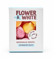 Flower and White Rainbow Fruit Meringue Drop 100g