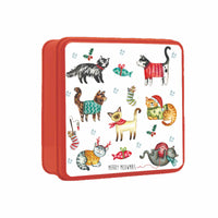Grandma Wilds Merry Meowmas Tin Stem Ginger and Lemon Clotted Cream Shortbread 160g