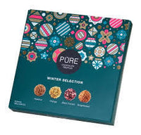 Pure Latvia Winter Selection Chocolate Truffles Green Regtangled Box 20ct 159g