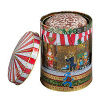 Wicklein Golden Turning Musical Tin with Oblaten Lebkuchen Plays We Wish You A Merry Christmas Song 200g