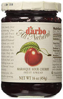 D Arbo Sour Cherry Fruit Spread Marasque Prepared According to Secret Traditional Austrian Recipes 454g