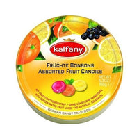 Kalfany Assorted Flavor Fruit Candies Tin 150g
