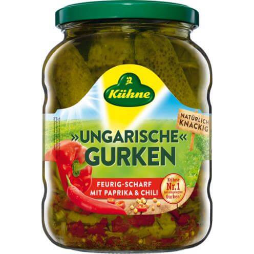 Kuehne Fiery Spicy Hungarian Pickles 670g
