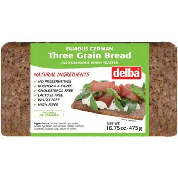 Delba 3 Grain Bread 475g