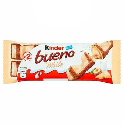 Kinder  Bueno Bar White Chocolate  (Pack of 2 Bars) 39g