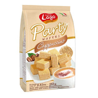 Gastone Lago Cappuccino Wafers, Delicious Wafers with Cappuccino Flavored Cream 250g