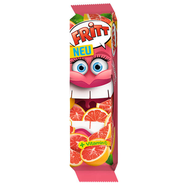 Fritt Chewy Candy Strips Grapefruit Flavour 70g