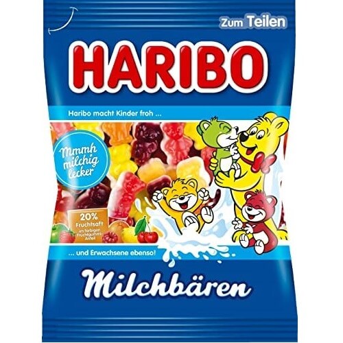 Haribo Milk Bear Gummies 160g